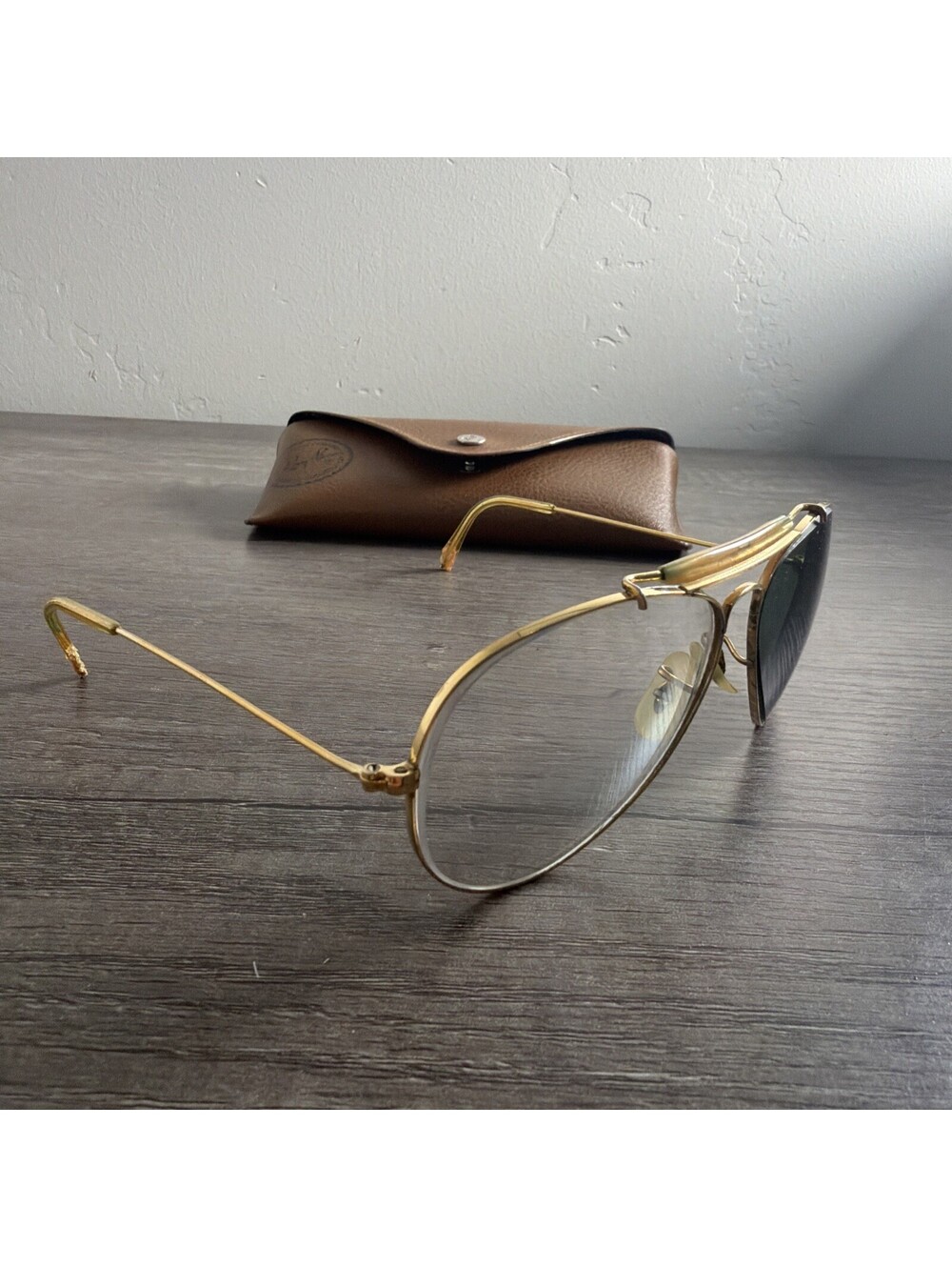 VINTAGE RAY BAN Bausch and Lomb OUTDOORSMAN AVIATOR SUNGLASSES FRAMES ONLY